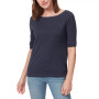Women's Alanis Elbow-Sleeve Boat-Neck T-Shirt
