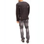 Men's Modern Buckled Long Cardigan Sweater