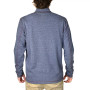 Men's Stretch Quarter-Zip Long-Sleeve Topstitched Sweater