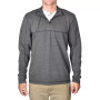 Men's Stretch Quarter-Zip Long-Sleeve Topstitched Sweater