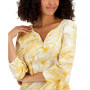 Petite Paper Swirl Printed Henley Top, Created for Macy's