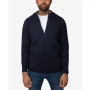 Men's Ribbed Mock Neck Quarter-Zip Sweater