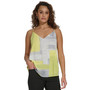 Women's Box-Print V-Neck Camisole Top