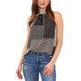 Women's Printed Tie-Back Halter Top