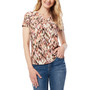 Women's Short-Sleeve V-Neck Knit Top