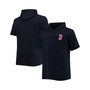 Men's Navy Boston Red Sox Big and Tall Jersey Short Sleeve Pullover Hoodie T-shirt