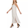 Linen V-Neck Maxi Dress