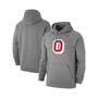 Men's Heathered Gray Ohio State Buckeyes Big and Tall Alternate Logo Club Pullover Hoodie