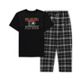 Men's Black Philadelphia Flyers Big and Tall Lodge T-shirt and Pants Sleep Set