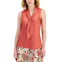 Women's Scarf-Neck Sleeveless Top