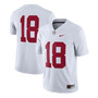 Men's 8 White Alabama Crimson Tide Game Jersey