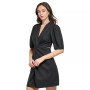 Women's Short-Sleeve Cutout Twist Dress