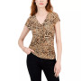 Women's Printed Lace-Up Front Top, Created for Macy's