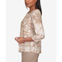 Women's Mulberry Street Paisley Jacquard Pointed Hem Top