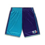 Men's Teal, Purple Charlotte Hornets Big and Tall Hardwood Classics Split Swingman Shorts