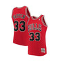 Men's Scottie Pippen Red Chicago Bulls Big and Tall Hardwood Classics Jersey