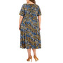 Plus Size Dot-Print Midi Fit & Flare Dress