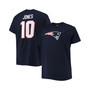 Men's Branded Mac Jones Navy New England Patriots Big and Tall Player Name and Number T-shirt