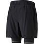 Men's Two-in-One Woven Logo Running Shorts