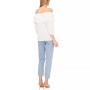 Women's Challis Ruffled Off-The-Shoulder Top
