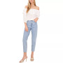 Women's Challis Ruffled Off-The-Shoulder Top