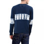 Men's Horizontal Tie Dye Crew Neck Sweater