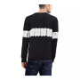 Men's Horizontal Tie Dye Crew Neck Sweater