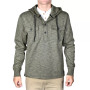 Men's Slub Knit Solid Drawstring Hoodie