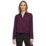 Women's Wrap-Style Long-Sleeve Top