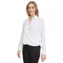 Women's Wrap-Style Long-Sleeve Top