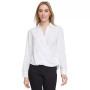 Women's Wrap-Style Long-Sleeve Top