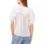 Women's Short-Sleeve Tiered Bubble-Sleeve Top