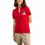 Women's Cotton Graphic Short-Sleeve Polo Shirt