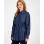 Women's Drawstring-Waist Tunic Shirt