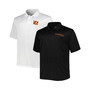 Men's Branded Black and White Cincinnati Bengals Big and Tall Solid Two-Pack Polo Shirt Set
