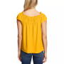 Women's Ruffle Sleeve Gathered Square-Neck Blouse