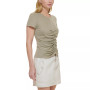 Women's Crewneck Short-Sleeve Ruched T-Shirt