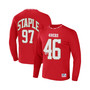 Men's NFL X Staple Red San Francisco 49ers Core Long Sleeve Jersey Style T-shirt