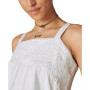 Women's Floral-Embroidered Bubble Tank Top
