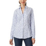 Women's Floral-Print Button-Front Cotton Top