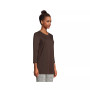 Women's 3/4 Sleeve Supima Cotton Crewneck Tunic