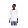 Women's 3/4 Sleeve Supima Cotton Crewneck Tunic