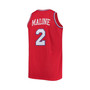 Men's Moses Malone Red Philadelphia 76ers Big and Tall Hardwood Classics Jersey