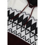 Men's Color Blocked Pattern Hooded Sweater