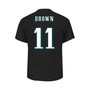 Men's A.J. Brown Black Philadelphia Eagles Super Bowl LVII Big and Tall Name and Number T-shirt
