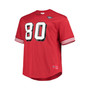 Men's Jerry Rice Scarlet San Francisco 49Ers Big and Tall Retired Player Mesh T-shirt