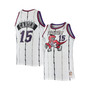 Men's Vince Carter White Toronto Raptors Big and Tall Hardwood Classics Swingman Jersey