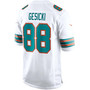 Men's Mike Gesicki White Miami Dolphins Alternate Game Jersey