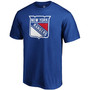 Men's Blue New York Rangers Team Primary Logo T-shirt