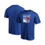 Men's Blue New York Rangers Team Primary Logo T-shirt